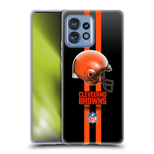 NFL Cleveland Browns Logo Helmet Soft Gel Case for Motorola Moto Edge 40 Pro