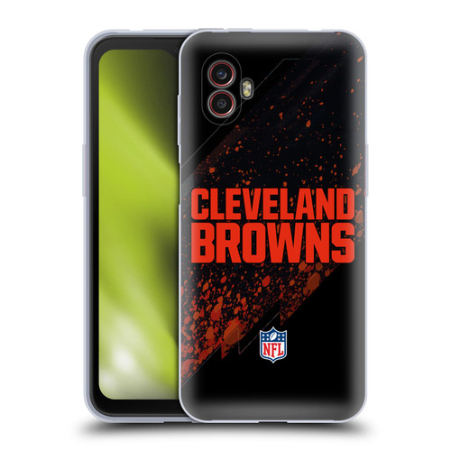 NFL Cleveland Browns Logo Blur Soft Gel Case for Samsung Galaxy Xcover6 Pro/Pro2