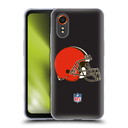 NFL Cleveland Browns Logo Plain Soft Gel Case for Samsung Galaxy Xcover7 5G