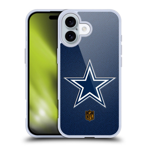 NFL Dallas Cowboys Logo Football Soft Gel Case for Apple iPhone 16
