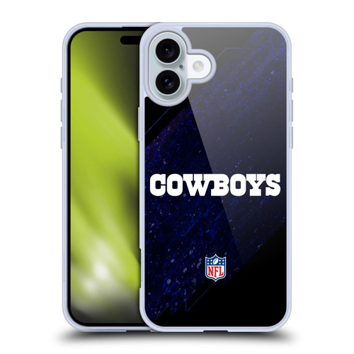NFL Dallas Cowboys Logo Blur Soft Gel Case for Apple iPhone 16 Plus