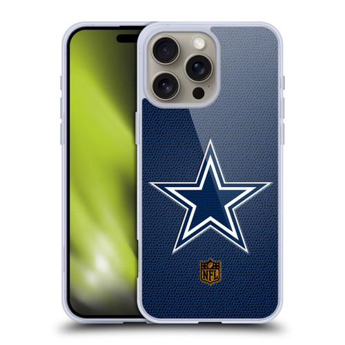 NFL Dallas Cowboys Logo Football Soft Gel Case for Apple iPhone 16 Pro Max