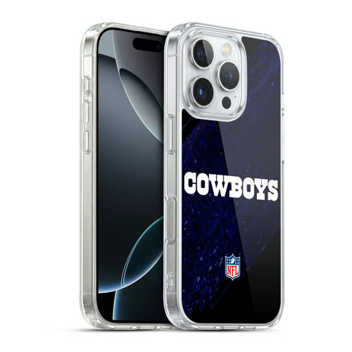 NFL Dallas Cowboys Logo Blur Soft Gel Case for Apple iPhone 16 Pro