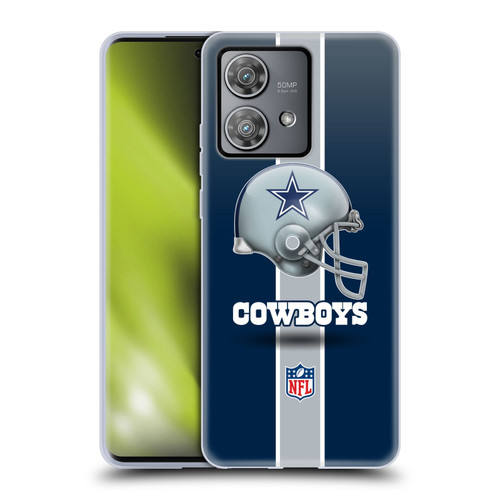 NFL Dallas Cowboys Logo Helmet Soft Gel Case for Motorola Edge 40 Neo 5G