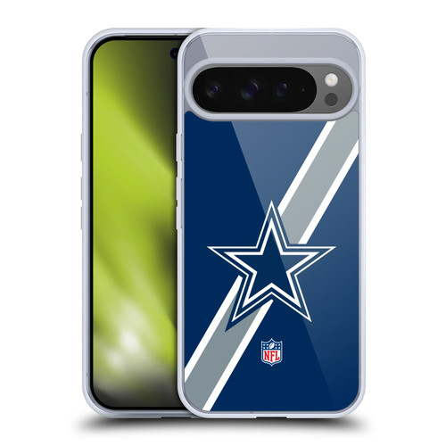 NFL Dallas Cowboys Logo Stripes Soft Gel Case for Google Pixel 9 Pro XL