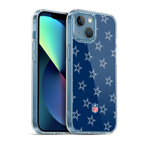 NFL Dallas Cowboys Artwork Patterns Soft Gel Case for Apple iPhone 13 Mini & MagSafe