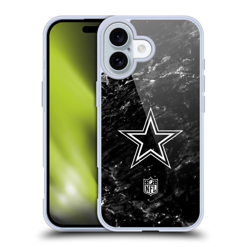 NFL Dallas Cowboys Artwork Marble Soft Gel Case for Apple iPhone 16 NFL Dallas Cowboys Artwork Marble Soft Gel Case for Apple iPhone 16