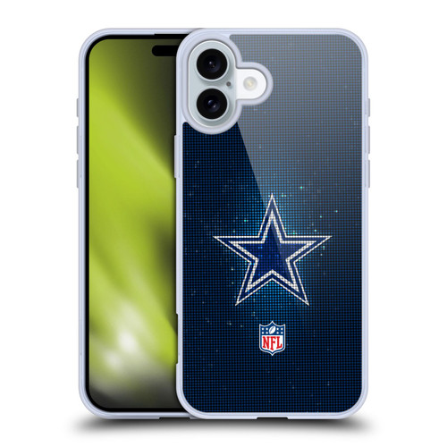 NFL Dallas Cowboys Artwork LED Soft Gel Case for Apple iPhone 16 Plus