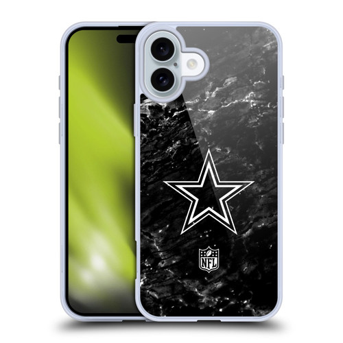 NFL Dallas Cowboys Artwork Marble Soft Gel Case for Apple iPhone 16 Plus NFL Dallas Cowboys Artwork Marble Soft Gel Case for Apple iPhone 16 Plus