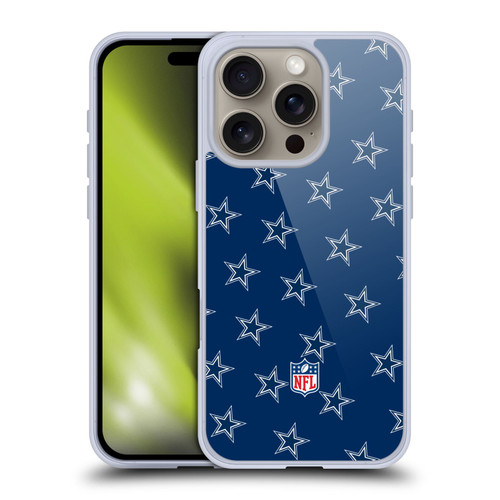NFL Dallas Cowboys Artwork Patterns Soft Gel Case for Apple iPhone 16 Pro NFL Dallas Cowboys Artwork Patterns Soft Gel Case for Apple iPhone 16 Pro