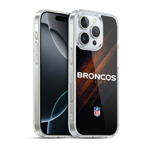 NFL Denver Broncos Logo Blur Soft Gel Case for Apple iPhone 16 Pro