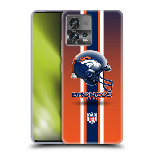 NFL Denver Broncos Logo Helmet Soft Gel Case for Motorola Moto Edge 30 Fusion