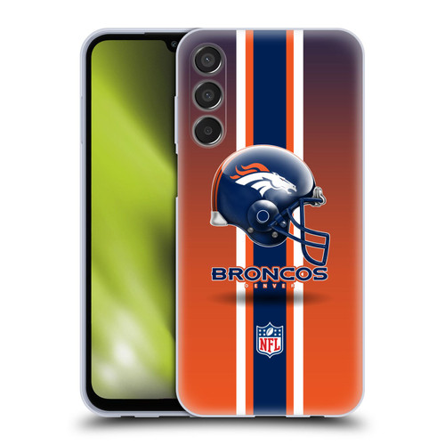 NFL Denver Broncos Logo Helmet Soft Gel Case for Samsung Galaxy M15/F15 5G