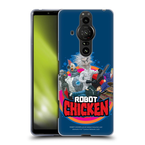 Robot Chicken Graphics Characters Soft Gel Case for Sony Xperia Pro-I