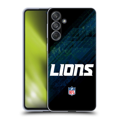 NFL Detroit Lions Logo Blur Soft Gel Case for Samsung Galaxy M55 5G