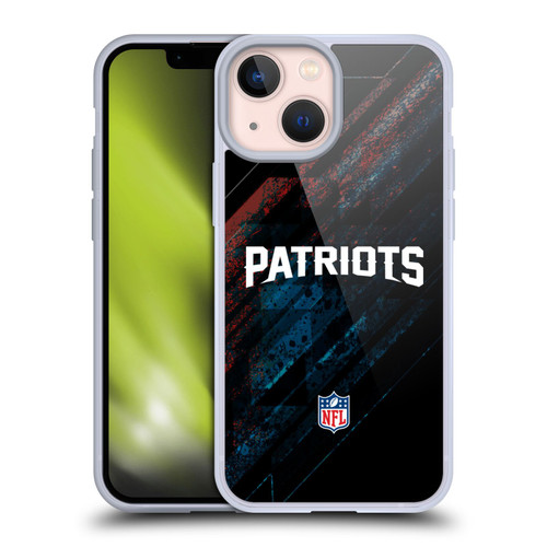 NFL New England Patriots Logo Blur Soft Gel Case for Apple iPhone 13 Mini