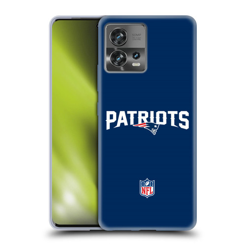 NFL New England Patriots Logo Plain Soft Gel Case for Motorola Moto Edge 30 Fusion