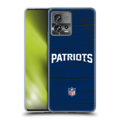 NFL New England Patriots Logo Distressed Look Soft Gel Case for Motorola Moto Edge 30 Fusion