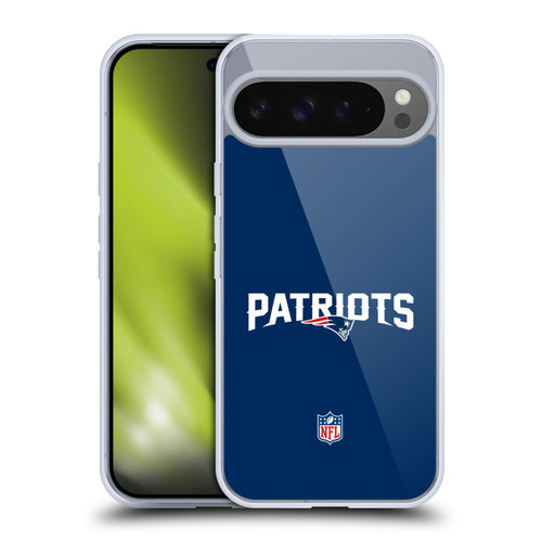 NFL New England Patriots Logo Plain Soft Gel Case for Google Pixel 9 Pro XL