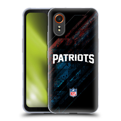 NFL New England Patriots Logo Blur Soft Gel Case for Samsung Galaxy Xcover7 5G