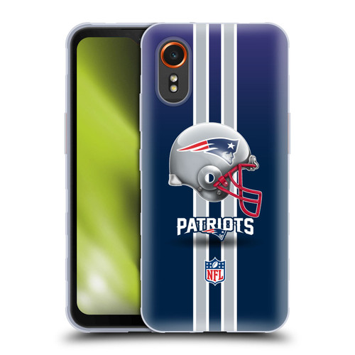 NFL New England Patriots Logo Helmet Soft Gel Case for Samsung Galaxy Xcover7 5G