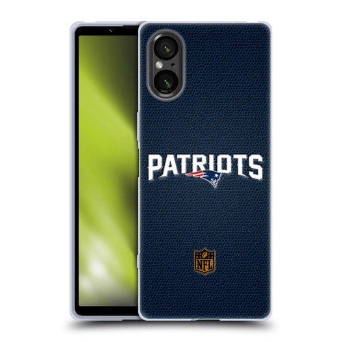 NFL New England Patriots Logo Football Soft Gel Case for Sony Xperia 5 V 5G