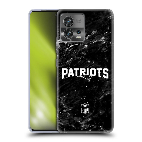 NFL New England Patriots Artwork Marble Soft Gel Case for Motorola Moto Edge 30 Fusion