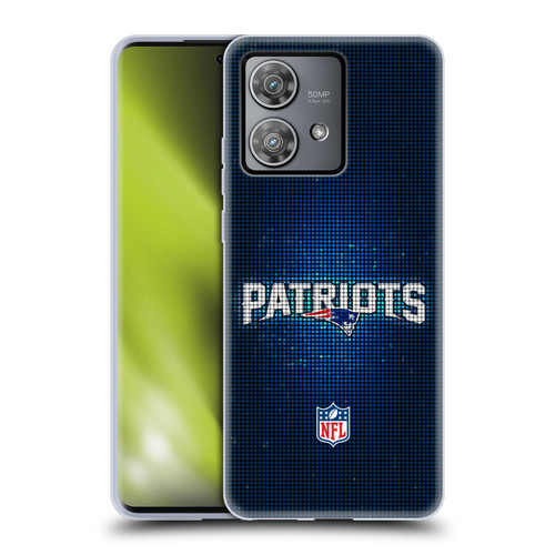 NFL New England Patriots Artwork LED Soft Gel Case for Motorola Edge 40 Neo 5G