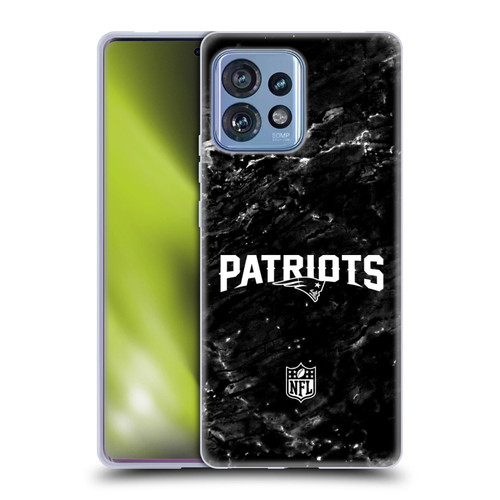 NFL New England Patriots Artwork Marble Soft Gel Case for Motorola Moto Edge 40 Pro