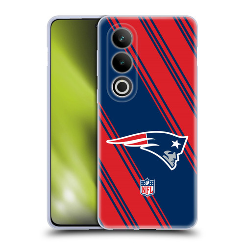 NFL New England Patriots Artwork Stripes Soft Gel Case for OPPO OnePlus Ace 3V 5G