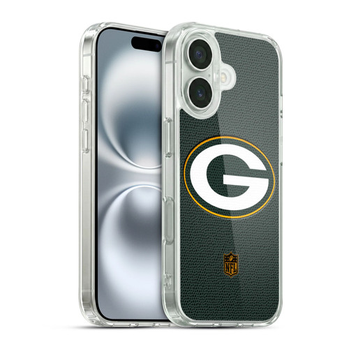 NFL Green Bay Packers Logo Football Soft Gel Case for Apple iPhone 16 & MagSafe
