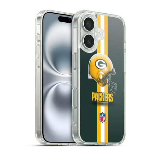 NFL Green Bay Packers Logo Helmet Soft Gel Case for Apple iPhone 16 & MagSafe