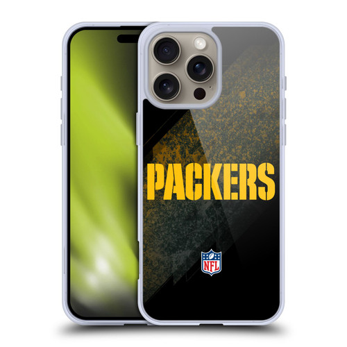 NFL Green Bay Packers Logo Blur Soft Gel Case for Apple iPhone 16 Pro Max