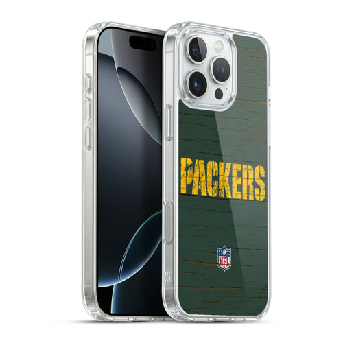 NFL Green Bay Packers Logo Distressed Look Soft Gel Case for Apple iPhone 16 Pro Max & MagSafe