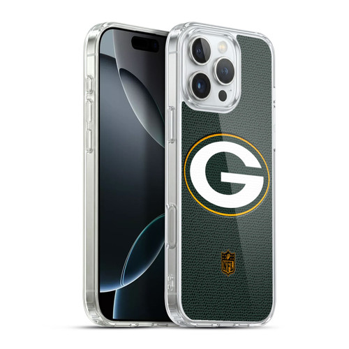 NFL Green Bay Packers Logo Football Soft Gel Case for Apple iPhone 16 Pro Max & MagSafe