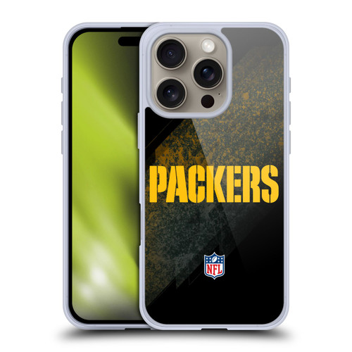 NFL Green Bay Packers Logo Blur Soft Gel Case for Apple iPhone 16 Pro