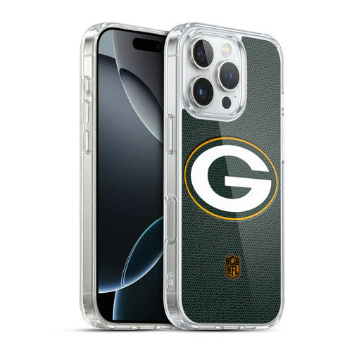 NFL Green Bay Packers Logo Football Soft Gel Case for Apple iPhone 16 Pro & MagSafe