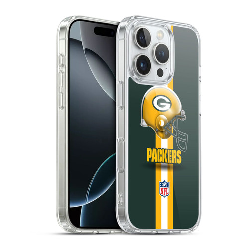 NFL Green Bay Packers Logo Helmet Soft Gel Case for Apple iPhone 16 Pro & MagSafe