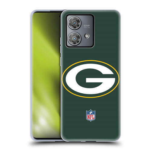 NFL Green Bay Packers Logo Plain Soft Gel Case for Motorola Edge 40 Neo 5G
