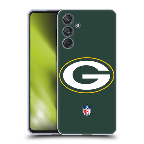 NFL Green Bay Packers Logo Plain Soft Gel Case for Samsung Galaxy M55 5G