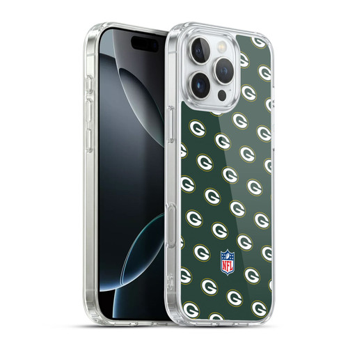 NFL Green Bay Packers Artwork Patterns Soft Gel Case for Apple iPhone 16 Pro Max