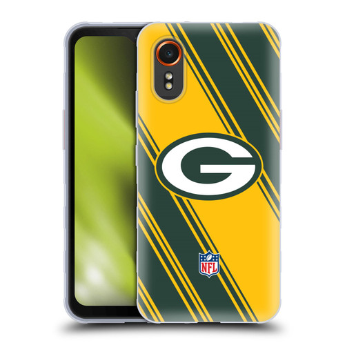 NFL Green Bay Packers Artwork Stripes Soft Gel Case for Samsung Galaxy Xcover7 5G