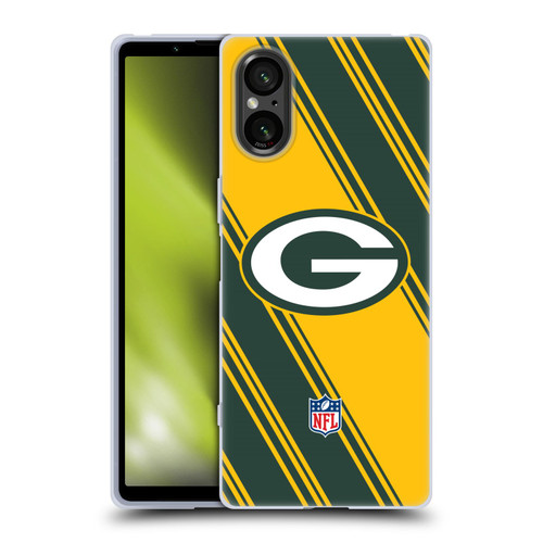 NFL Green Bay Packers Artwork Stripes Soft Gel Case for Sony Xperia 5 V 5G