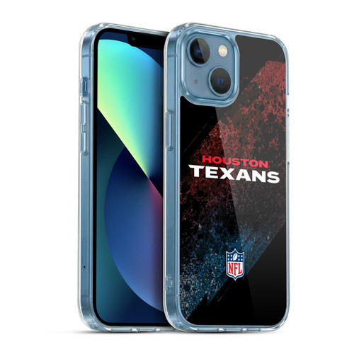 NFL Houston Texans Logo Blur Soft Gel Case for Apple iPhone 13 Mini & MagSafe