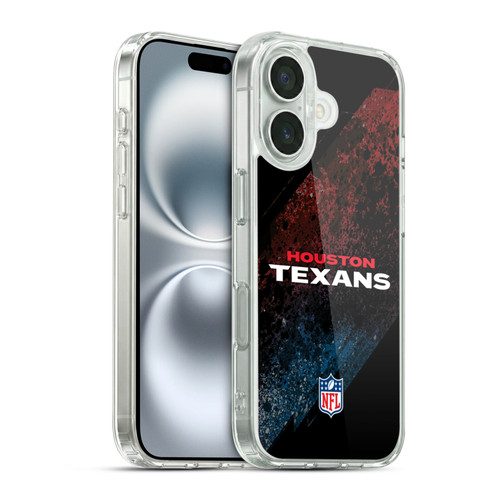 NFL Houston Texans Logo Blur Soft Gel Case for Apple iPhone 16 & MagSafe