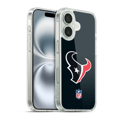 NFL Houston Texans Logo Plain Soft Gel Case for Apple iPhone 16 & MagSafe