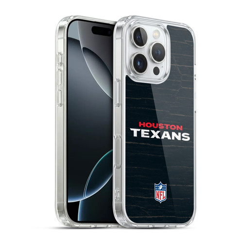NFL Houston Texans Logo Distressed Look Soft Gel Case for Apple iPhone 16 Pro & MagSafe