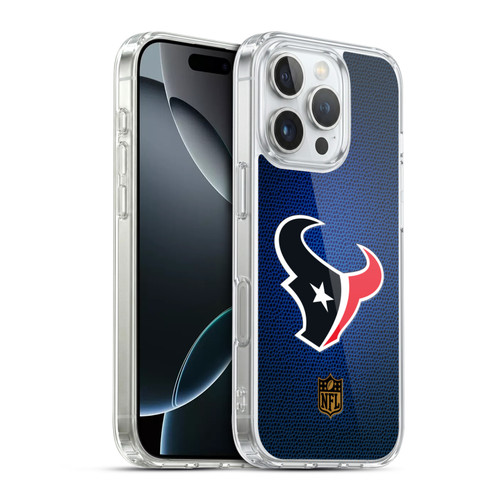 NFL Houston Texans Logo Football Soft Gel Case for Apple iPhone 16 Pro & MagSafe