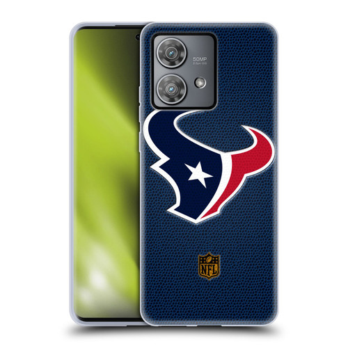 NFL Houston Texans Logo Football Soft Gel Case for Motorola Edge 40 Neo 5G
