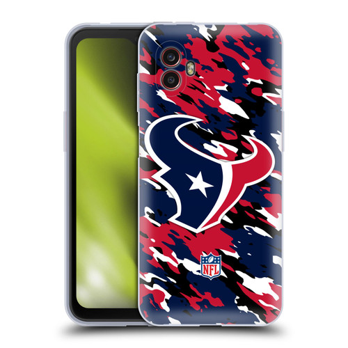 NFL Houston Texans Logo Camou Soft Gel Case for Samsung Galaxy Xcover6 Pro/Pro2